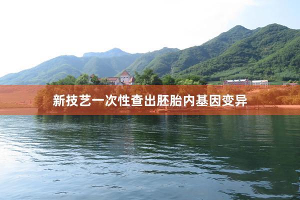 新技艺一次性查出胚胎内基因变异